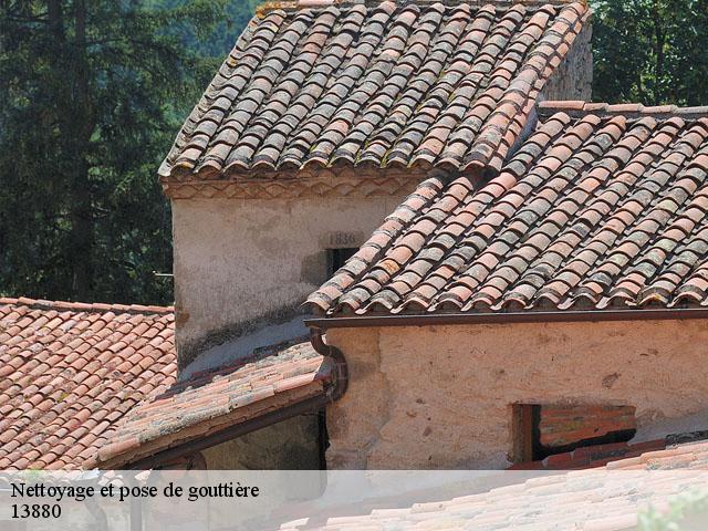 Nettoyage et pose de gouttière 13880