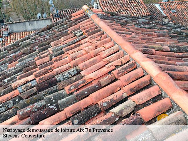 Nettoyage demoussage de toiture aix-en-provence-13090 Stevens Couverture